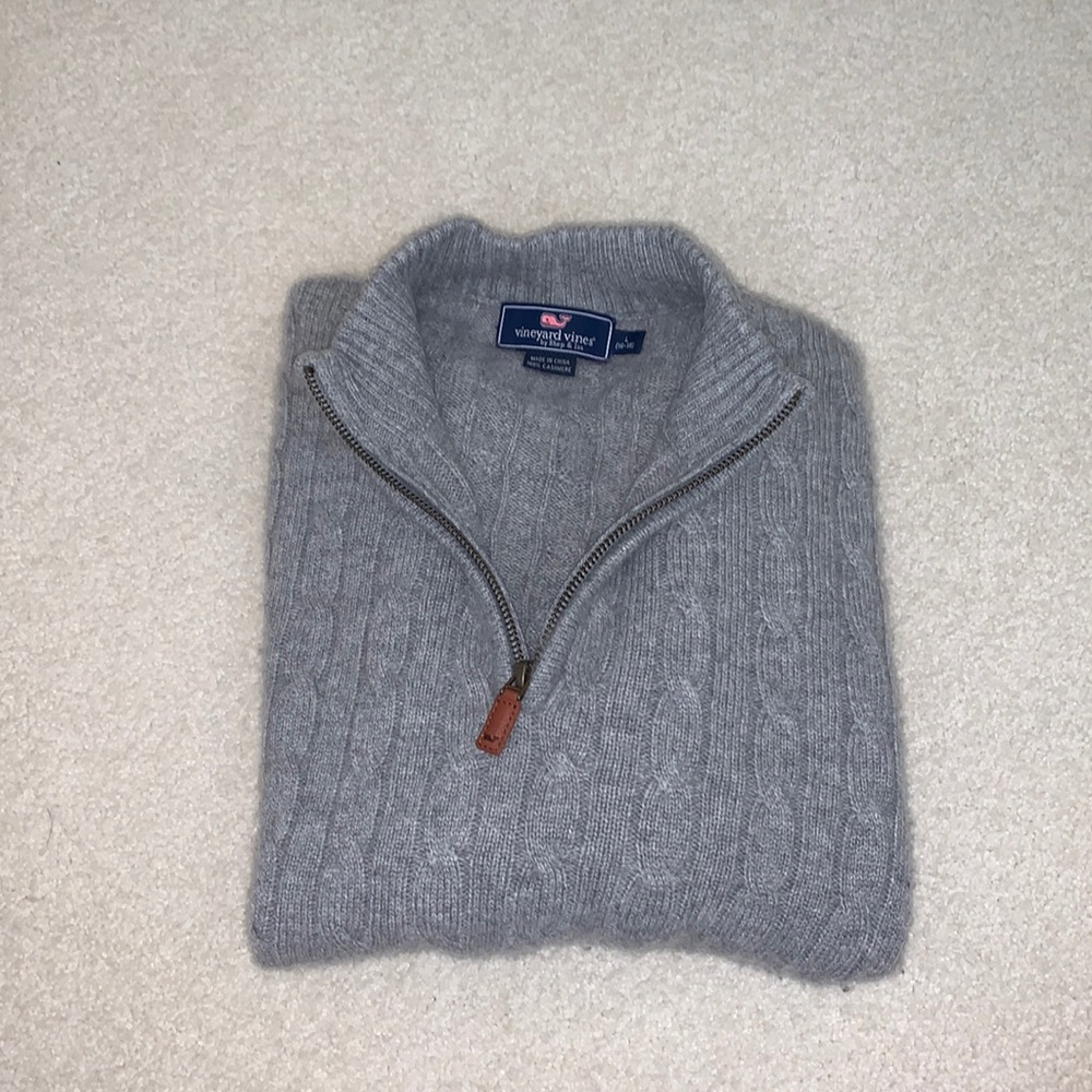 Boys Vineyard Vines Cashmere Quarter Zip